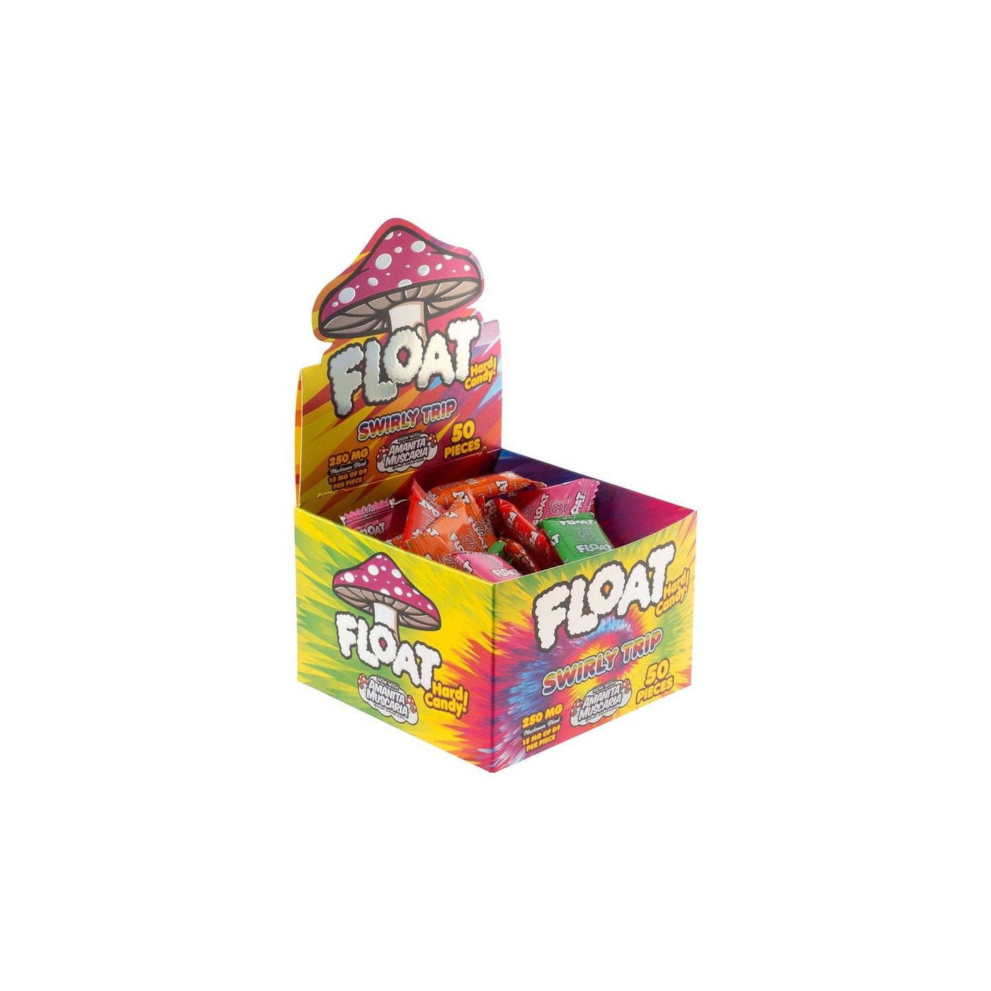 Float 250mg Mushroom Hard Candy – Swirly Trip