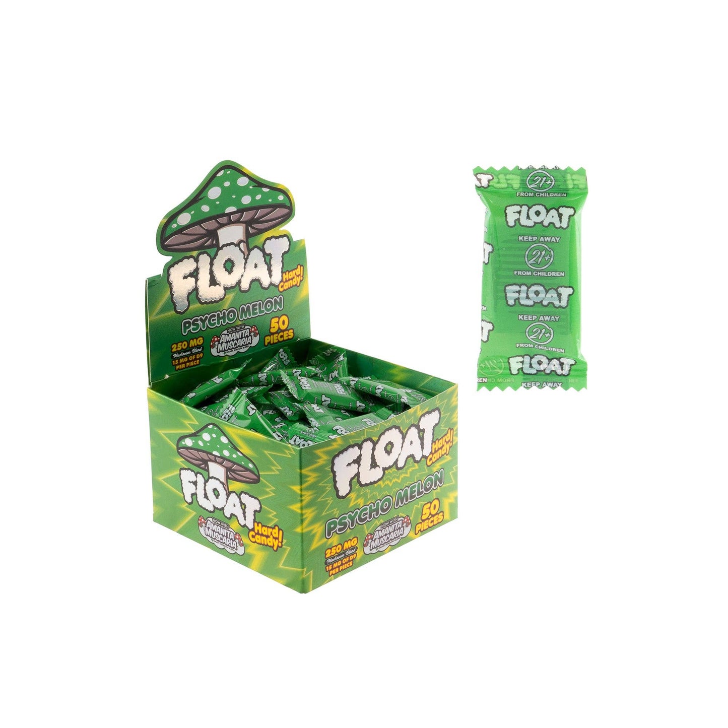 Float 250mg Mushroom Hard Candy – Swirly Trip