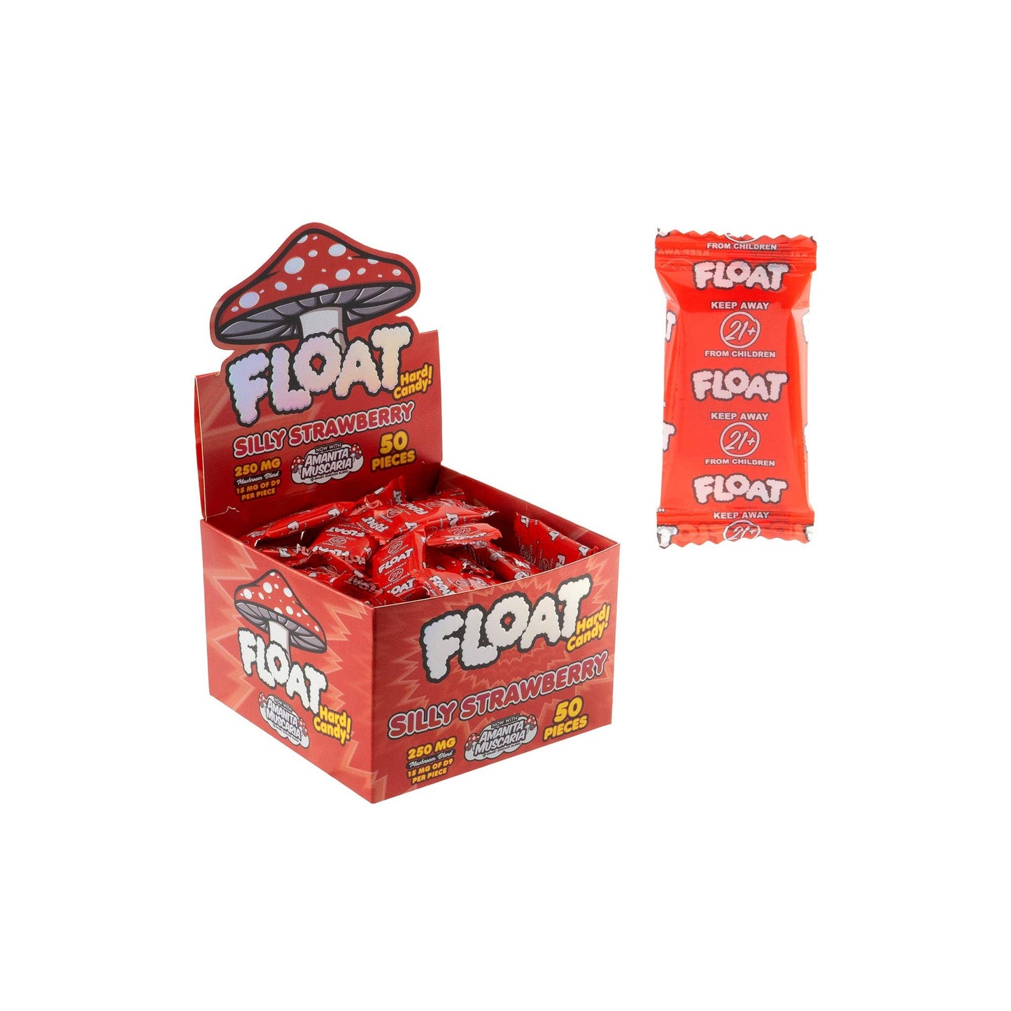 Float 250mg Mushroom Hard Candy – Swirly Trip