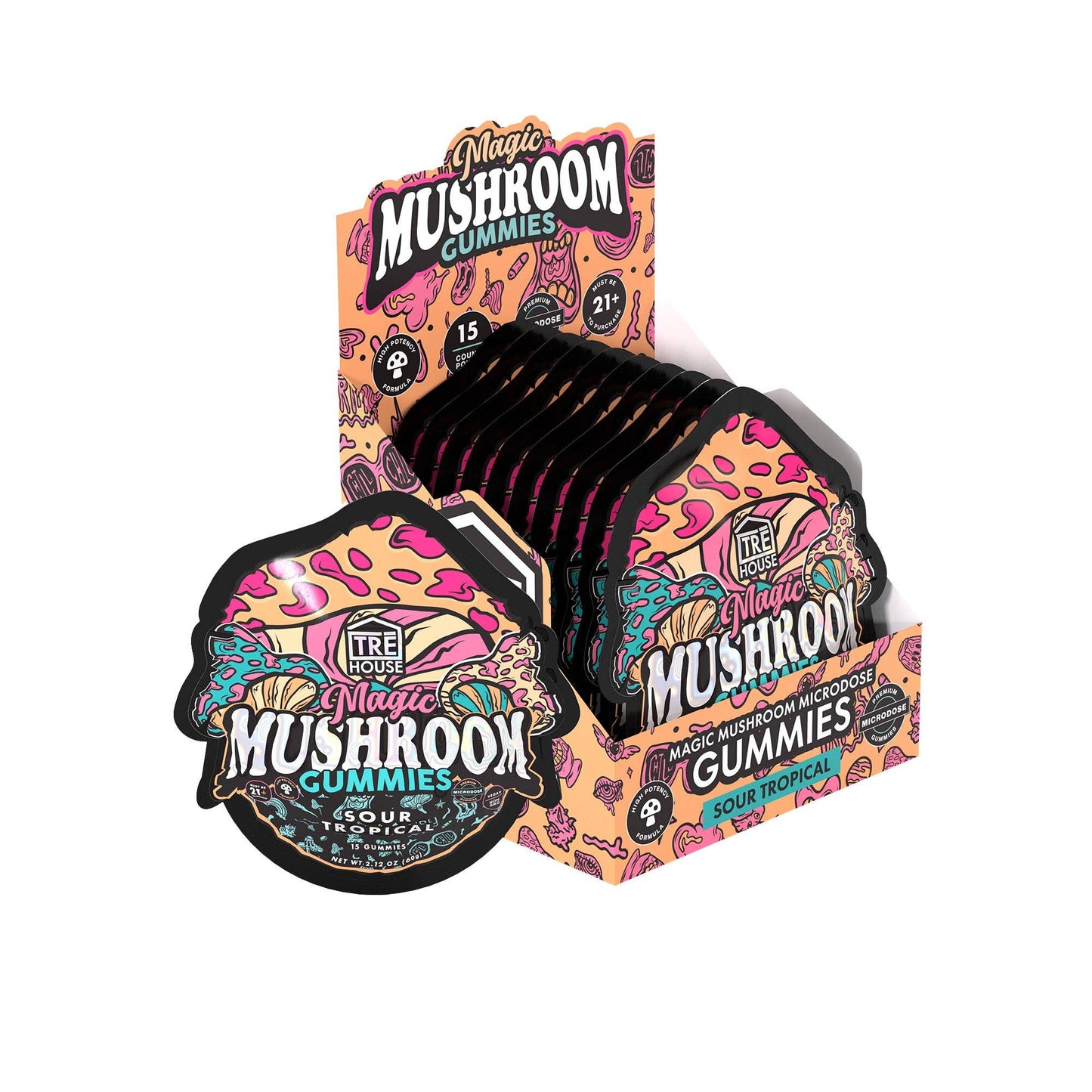 Mushroom  Tre House Mushroom Gummies –  Watermelon Wonder