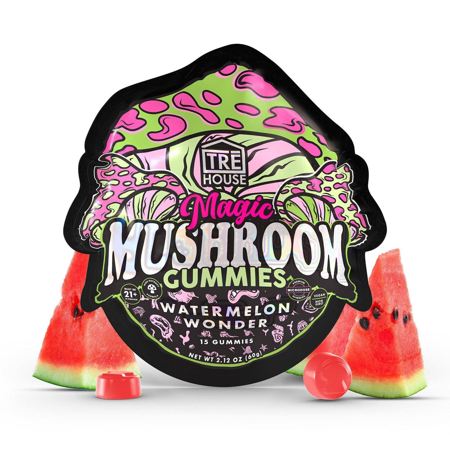 Mushroom  Tre House Mushroom Gummies –  Watermelon Wonder