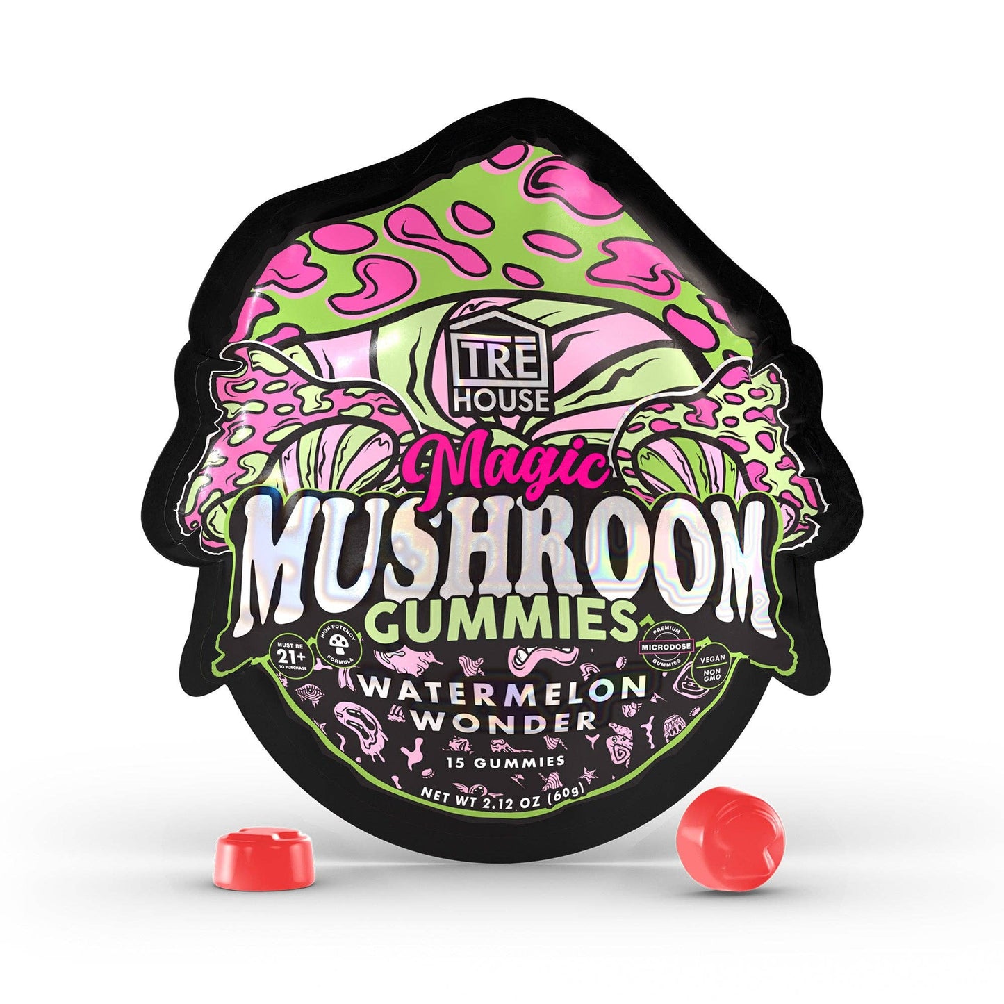 Mushroom  Tre House Mushroom Gummies –  Watermelon Wonder