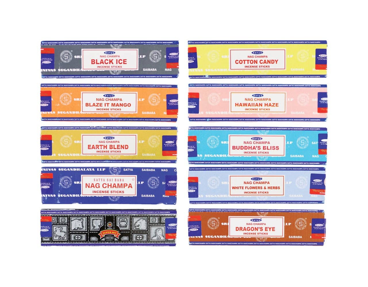 Satya - Nag Champa Assorted Pocket Incense