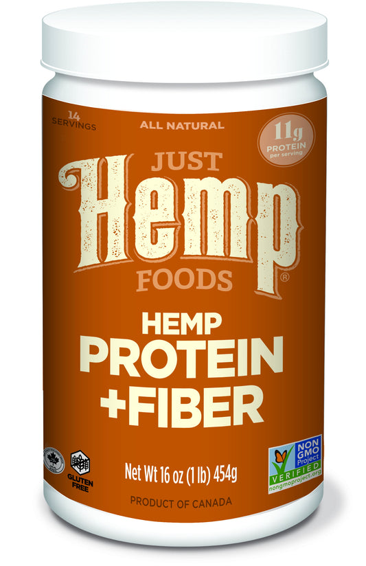 Just Hemp Foods Hemp Protein & Fiber Powder, 11g of Protein & 11g of Fiber per Serving, 16 oz - DukeCityHerbs