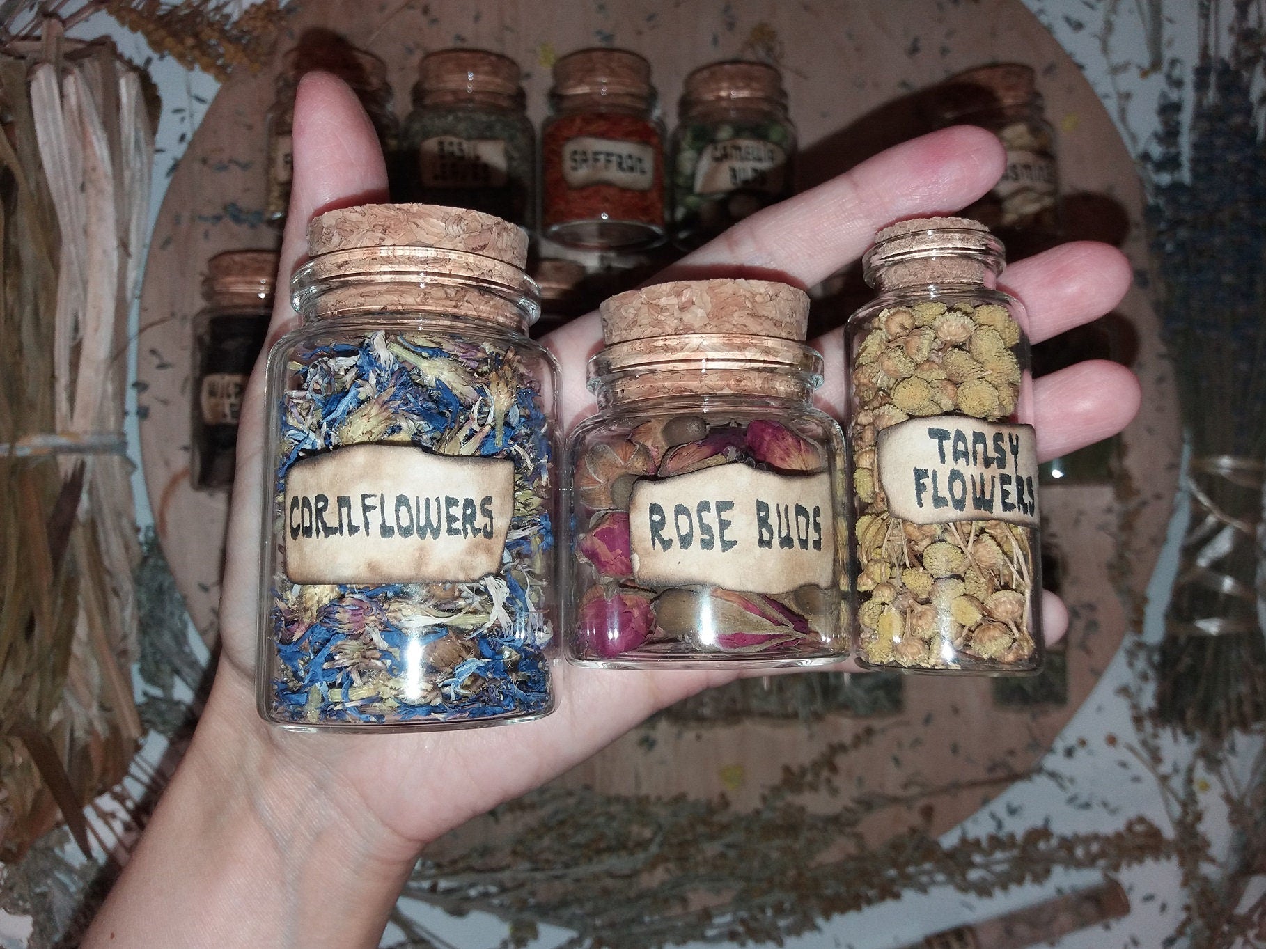 Dried Herbs for Witchcraft Supplies (24) : : Health